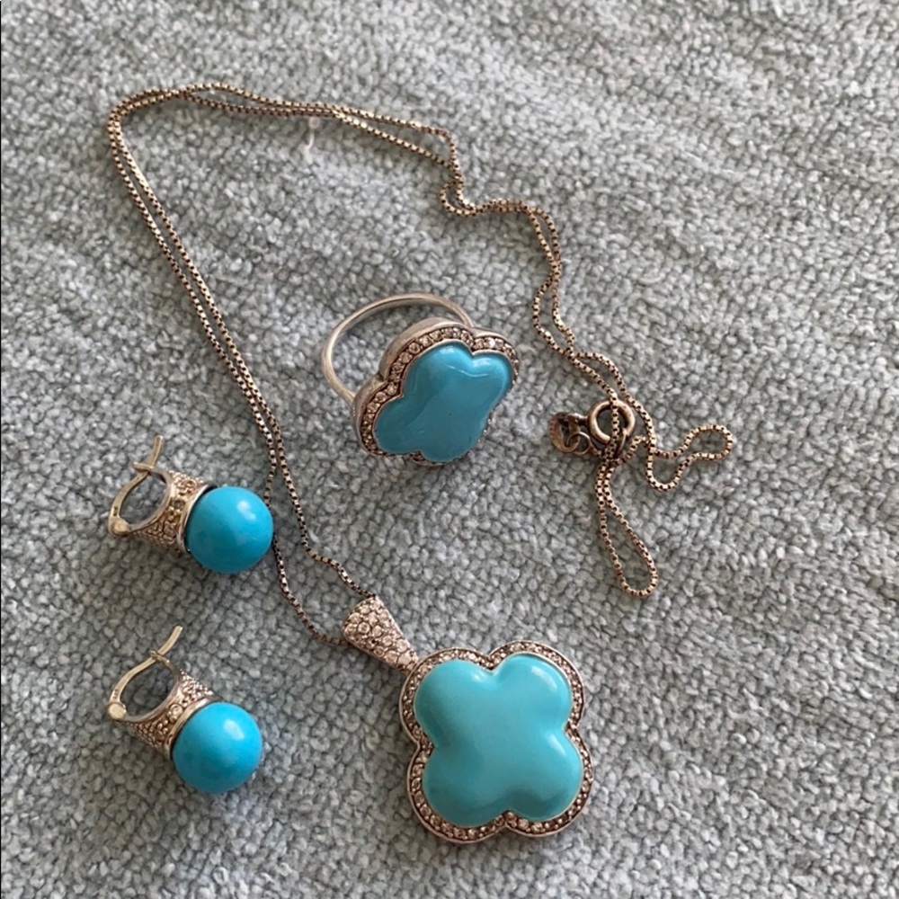 Jewelry set silver 925 with Swarovski stones
